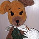 Knitted dog. A childhood friend, Stuffed Toys, Azov,  Фото №1
