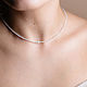 Order Choker necklace made of zircons and pearls. svetlana-art08. Livemaster. . Chokers Фото №3