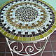 Wrought iron table with mosaic ' Honey', Tables, Moscow,  Фото №1