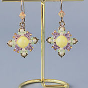 Украшения handmade. Livemaster - original item Classic earrings: with Swarovski crystals 00012. Handmade.