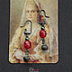 Order Single red earrings. Ekart Ekaterina Dmitrieva. Livemaster. . Earrings Фото №3