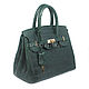 Women's tote bag with crocodile leather. Classic Bag. exotiqpython. My Livemaster. Фото №5