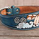 Leather dog collar 'Avatar'. Dog - Collars. Narmo leather workshop.. Online shopping on My Livemaster.  Фото №2