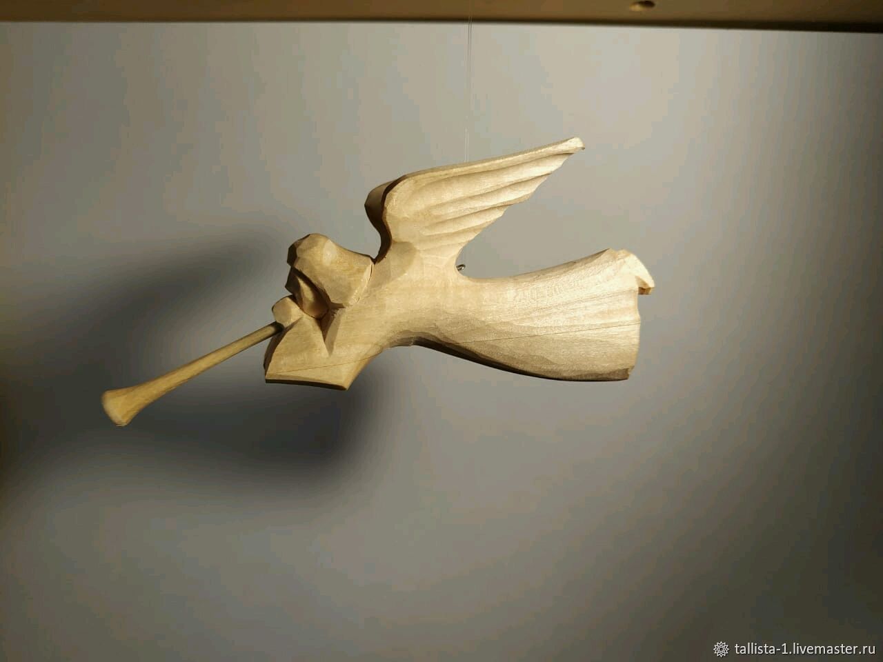 Wooden billet for painting toy-pendant Flying Angel, Blanks for dolls and toys, Moscow,  Фото №1