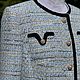 Жакет в стиле Chanel с контрастной отделкой. Жакеты. SOLOdress. Интернет-магазин Ярмарка Мастеров.  Фото №2