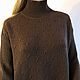Заказать Oversize с японским плечом из кашемира и мериноса. Cashmere & Wool / Машинное вязание. Ярмарка Мастеров. . Свитеры Фото №3