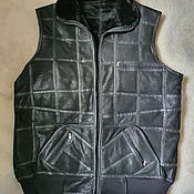 Мужская одежда handmade. Livemaster - original item Men`s sheepskin vest 52. Handmade.