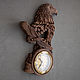 Clocks made of beech Eagles and pine. Watch. Wizardkmv (wizardkmv). My Livemaster. Фото №4