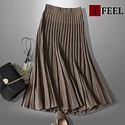 Одежда handmade. Livemaster - original item Long skirt made of cashmere pleats. Handmade.