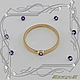 Order Ring 'Mini-week' gold 585 samples, amethyst. MaksimJewelryStudio. Livemaster. . Rings Фото №3
