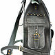 Mens leather backpack 'Biker' black. Men\\\'s backpack. Russian leather Guild. Online shopping on My Livemaster.  Фото №2