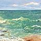 Order Oil painting seascape Turquoise sea. Ирина Димчева. Livemaster. . Pictures Фото №3