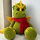 Заказать Вязаная игрушка-дракоша. Кот и Ю.. Ярмарка Мастеров. . Игрушки Фото №3