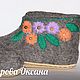 Order Chuni on the sole with embroidery. валенки Vladimirova Oksana. Livemaster. . Slippers Фото №3