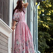 Одежда handmade. Livemaster - original item A floor-length linen dress 