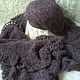 Order Tippet and takes 'Happy' handmade. hand knitting from Galina Akhmedova. Livemaster. . Headwear Sets Фото №3