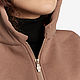 Капор-капюшон капучино. Капюшоны. UNU clothing. Ярмарка Мастеров.  Фото №5