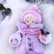 Кукла тыквоголовка большеножка,интерьерная, текстильная- Варенька