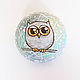 Round box "Winter owl". Box. EVAG. Online shopping on My Livemaster.  Фото №2