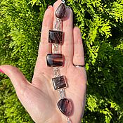 Винтаж handmade. Livemaster - original item Milky Way Magic Bracelet with dichroic glass, Sterling. Handmade.