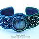 Beaded bracelet labradorite Night forest green blue. Hard bracelet. Natalia Luzik Jewelry&Accessories (nataluzik). Online shopping on My Livemaster.  Фото №2