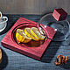 Лимонница - квадратное блюдо из амаранта со стеклянной крышкой, Блюдо, Париж,  Фото №1