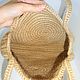  Round jute bag with keychain. Crossbody bag. Lace knitting workshop. Lidiya.. My Livemaster. Фото №4