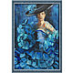 Painting dancer in blue 'In a whirlwind of dance'. Pictures. Art-terapiya Iriny Churinoj (irina-churina). Ярмарка Мастеров.  Фото №4