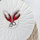 Earrings Classic Leaves Red White Gradient buy. Earrings. Tatyana Kudryavceva (KroskaBusinca). Online shopping on My Livemaster.  Фото №2