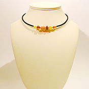 Украшения handmade. Livemaster - original item Necklace made of amber and coral N-108. Handmade.
