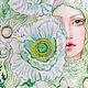 Заказать Маки . Белые маки и русалка.White poppies. WATERCOLOR DREAMS|АКВАРЕЛЬНЫЕ ГРЁЗЫ. Ярмарка Мастеров. . Картины Фото №3
