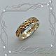 Order Rings/pair 'Olive branch' gold 585, silver 925. MaksimJewelryStudio. Livemaster. . Rings Фото №3
