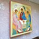 Заказать Икона Святой Троицы. Иконописец Малинина Светлана. Ярмарка Мастеров. . Иконы Фото №3