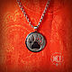 Медальон "След Тигра", серебро 925 пробы, Кулон, Санкт-Петербург,  Фото №1