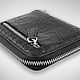 Кошелек на молнии по периметру из кожи крокодила Подари LUXE!. Кошельки. Подари LUXE!. Ярмарка Мастеров.  Фото №9