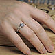 Кольцо с бриллиантом "багет" 0.20 карат. Кольцо помолвочное. Diamond Expert RU. Интернет-магазин Ярмарка Мастеров.  Фото №2