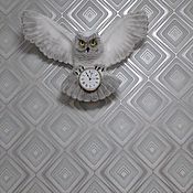 Для дома и интерьера handmade. Livemaster - original item Sculpture of an Owl with a clock made of stone.. Handmade.