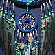 Dream catcher with Arizona turquoise 'Kraken', 55 cm. Amulet. ArtLesinao. My Livemaster. Фото №5