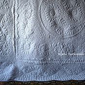 Quilted pillow case, white 