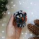 Крошка Енот валяный. Войлочная игрушка. Anna Kopylova (annaktoyss). Интернет-магазин Ярмарка Мастеров.  Фото №2