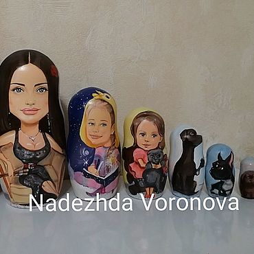 Русский стиль ручной работы. Ярмарка Мастеров - ручная работа Матрешки: по фото. Handmade.