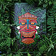 Tiki Ежедневник из кожи с тиснением, Скетчбук из кожи, Tiki bar book, Ежедневники, Санкт-Петербург,  Фото №1