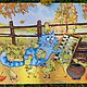 Позитивные картины с синими котиками. Картины. Авторские шляпки Солнцевой Натальи. Ярмарка Мастеров.  Фото №4