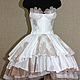 Lush wedding dress on the corset
