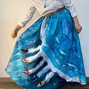 Одежда handmade. Livemaster - original item The skirt of the Wave of Life.. Handmade.