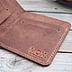 Copper Tobacco leather wallet. Wallets. Mox workshop. My Livemaster. Фото №4