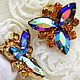 Radiance set,Juliana,Bergere,USA,60s,Brooch,Clips,CHIC!. Vintage jewelry sets. Rarities. My Livemaster. Фото №4
