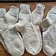 White sheep wool socks -3 pairs. Socks. Warm gift. Online shopping on My Livemaster.  Фото №2