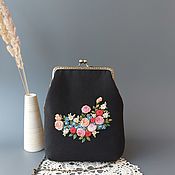 Сумки и аксессуары handmade. Livemaster - original item Handbag with Brazilian embroidery 