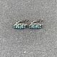 Серьги с голубыми апатитами 2,16 ct. Серьги классические. AMG. Ярмарка Мастеров.  Фото №5